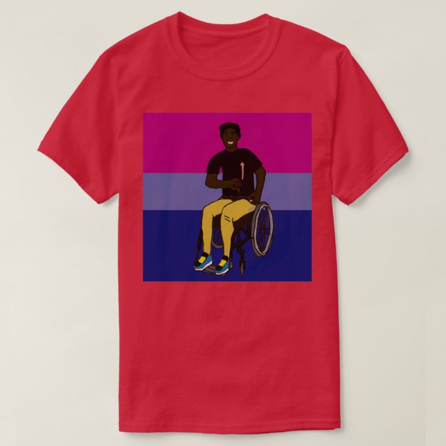Bi-Pride ASL T Shirt (Design framsida)