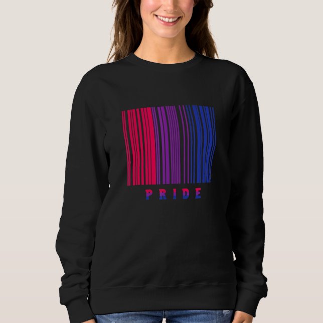 Bi Pride Barcode Bisexual Flagga Lgbtq Month Ally  T Shirt (Framsida)