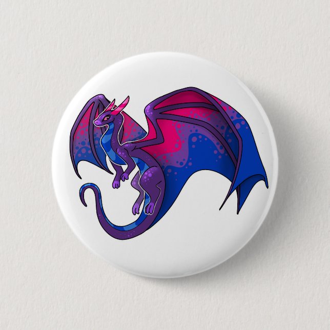 Bi Pride Dragon Knapp (Framsida)