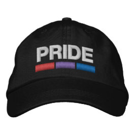 Bi Pride Embroied Baseball Cap Broderad Keps
