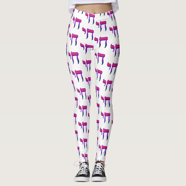 Bi Pride Flag Chai Leggings (Framsida)