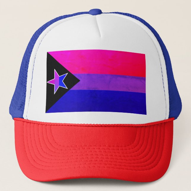 Bi Pride Flagga Star Keps (Framsida)