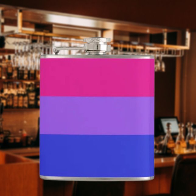 Bi Pride-flaska för identitet Fickplunta (Skapare uppladdad)