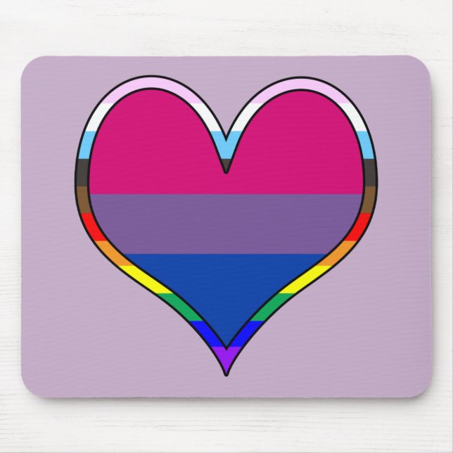 Bi Pride Heart Musmatta (Framsidan)