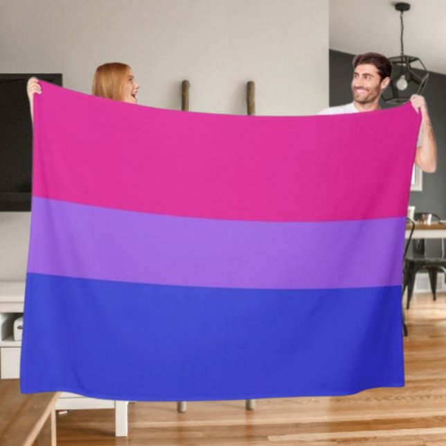 Bi Pride Mysigt Fleece Blanket (Skapare uppladdad)