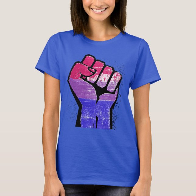 Bi-Pride och ström Tee Shirt (Framsida)