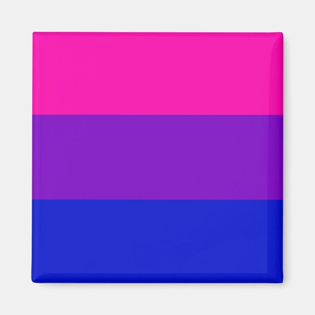 Bi-pridets flagga magnet (Framsidan)