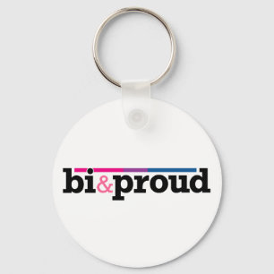 Bi&proud vit Keychain Nyckelring