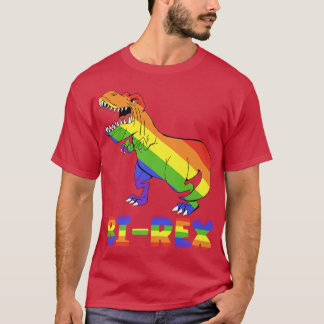 Bi-Rex Rainbow Dino, Pride Month lgbt lgbtq Premiu T Shirt