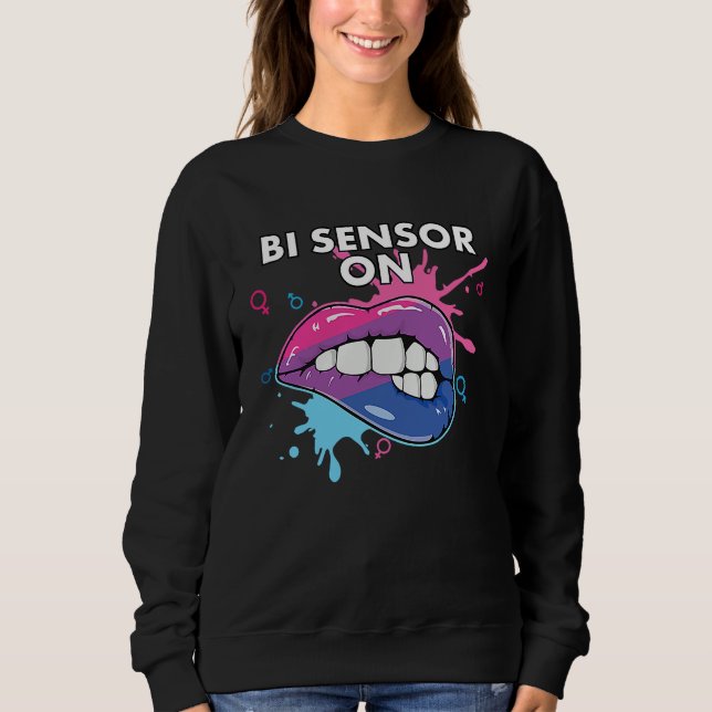 Bi Sensor On Bisexual Rainbow Pride Bisexuality LG T Shirt (Framsida)