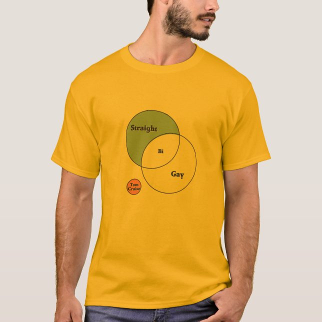 Bi Tom Cruise Gay Rakare venn-diagram T Shirt (Framsida)