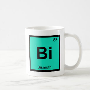 Bi - Vismut Kemi Periodiska Systemet Symbol Kaffemugg