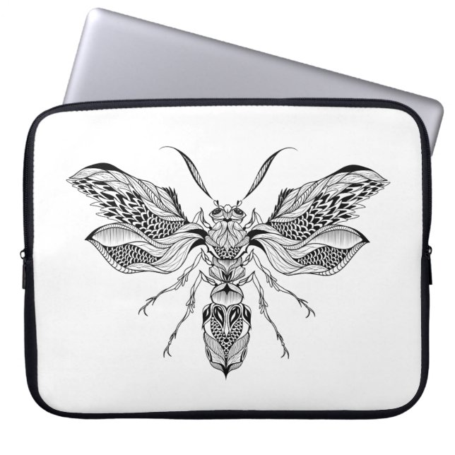 Bi-Wasp tatuering Laptop Fodral (Framsidan)