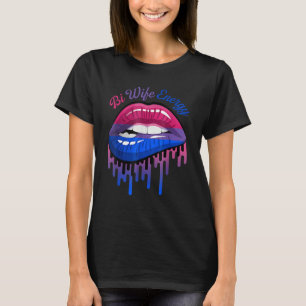 Bi Wife Energy Läppar Bisexuality Bisexual Bi Prid T Shirt