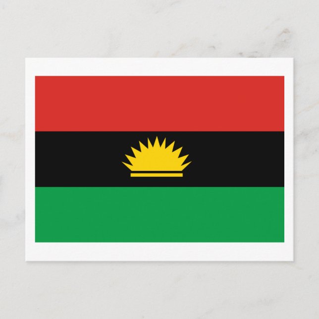 Biafra Flagga (1967-1970) Vykort (Framsida)