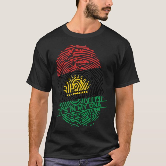Biafran Flagga Biafra in my DNA Pullover Hoodie T Shirt (Framsida)