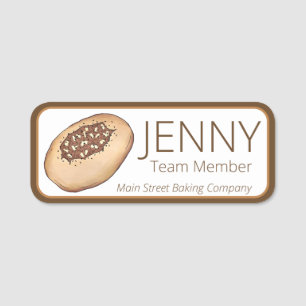 Bialy Breadaking Jewish Bakery Baking Food Deli Namnbricka
