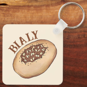 Bialy Jewish Bakery Onion Bread Poland Food Nyckelring