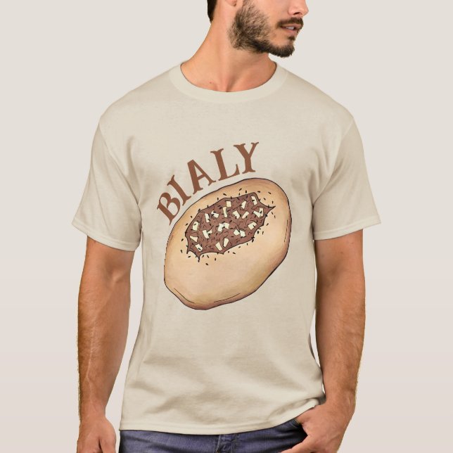 Bialy Jewish Bakery Onion Bread Poland Food T Shirt (Framsida)