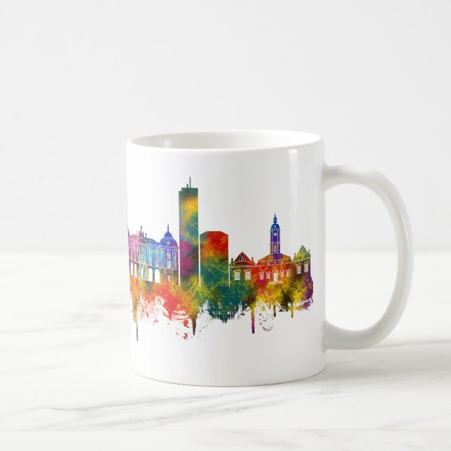 Białystok Polen Siluett Kaffemugg (Höger)
