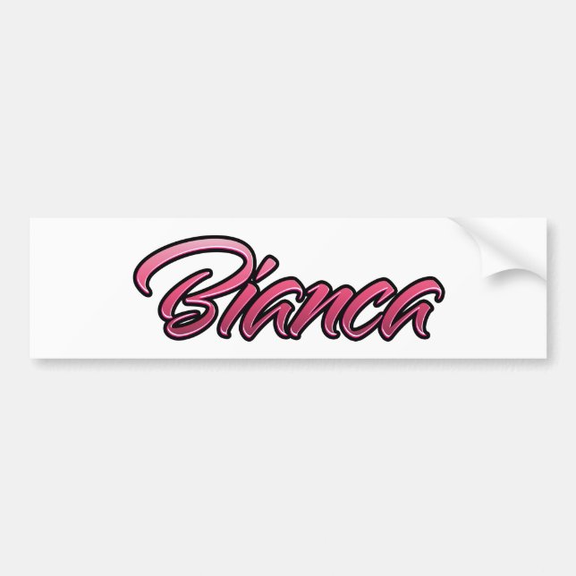 Bianca faded rosa Aufkleber Sticker Bildekal (Framsidan)