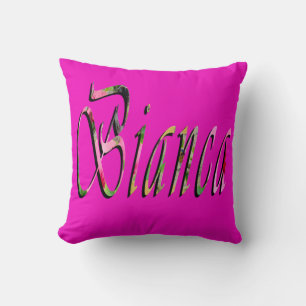 Bianca Girls Namn Logotyp Kudde