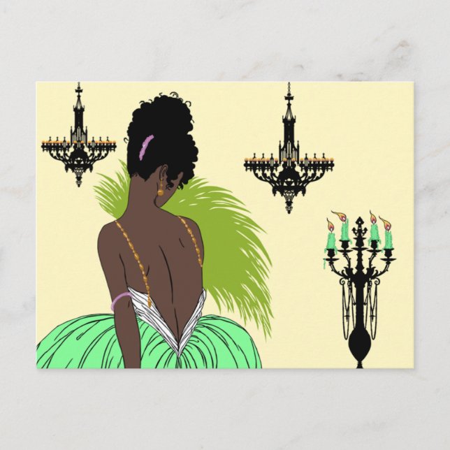 Bianca i Grönt - vykort (Framsida)