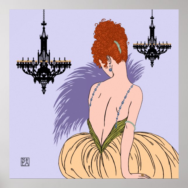 Bianca i Lilac - Skriver ut/Poster Poster (Framsidan)