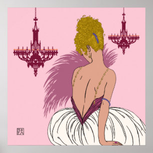 Bianca i Rosa - Skriver ut/Poster Poster