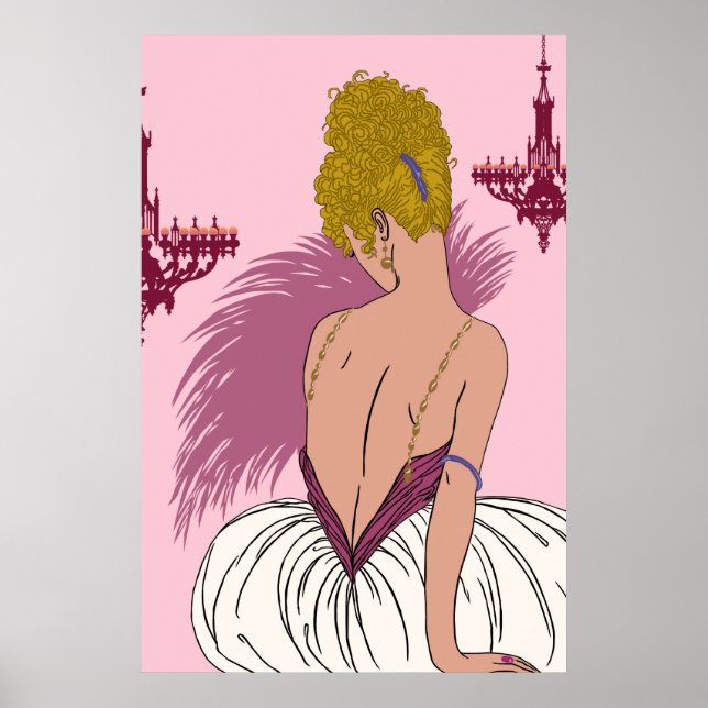 Bianca in Pink - 24 x 36 Print Poster (Framsidan)