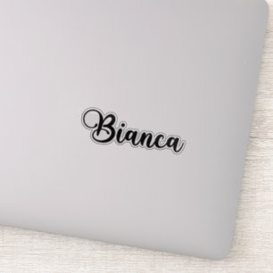 Bianca Namn - Handskriven kalligrafi Klistermärken