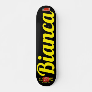 BIANCA Skateboard, 7¾" dekkartong Mini Skateboard Bräda 18,5 Cm