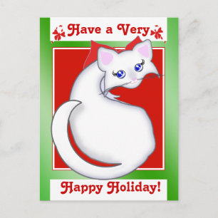 Bianca Toon Kattunge Helgdag!Vykort Helg Vykort