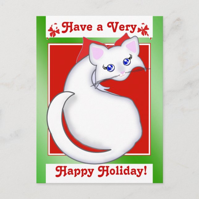 Bianca Toon Kattunge Helgdag!Vykort Helg Vykort (Framsida)