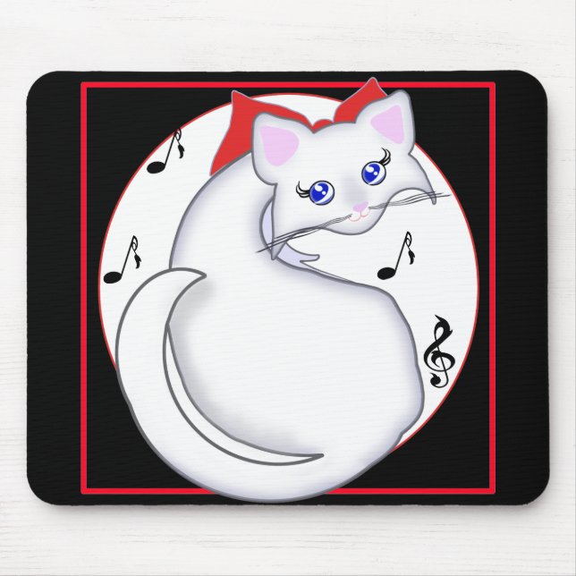 Bianca Toon Kattunge Music Mousepad Musmatta (Framsidan)