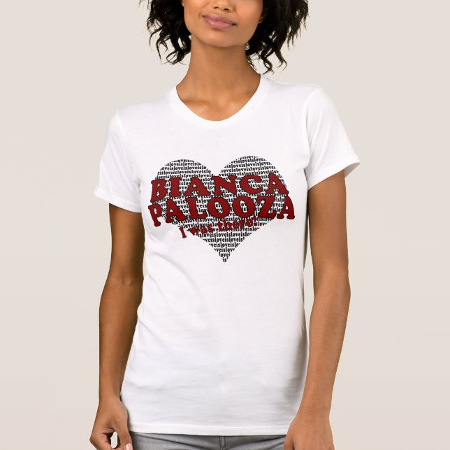 Biancapalooza T-tröja T Shirt (Framsida)