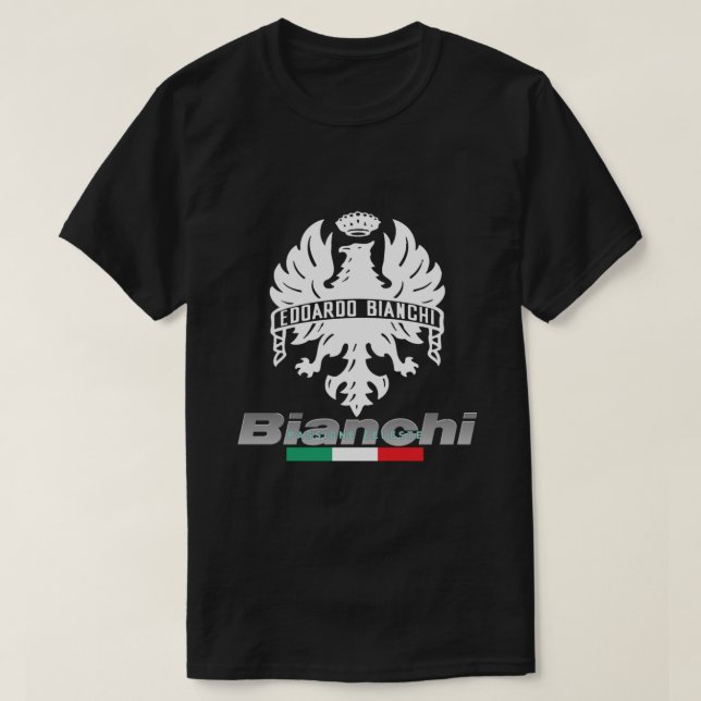 Bianchi Bicycles Edoardo Bianchi Passione Celeste T Shirt (Design framsida)