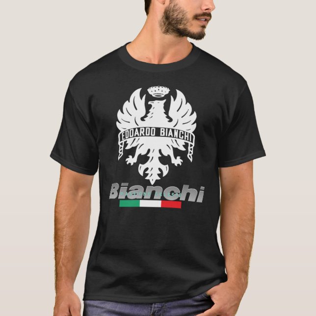 Bianchi Bicycles Edoardo Bianchi Passione Celeste T Shirt (Framsida)