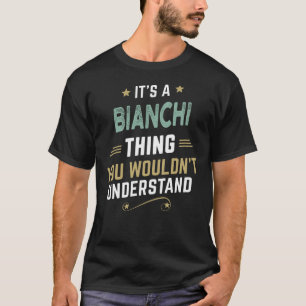 BIANCHI-efternamn, Personlig Namn T Shirt