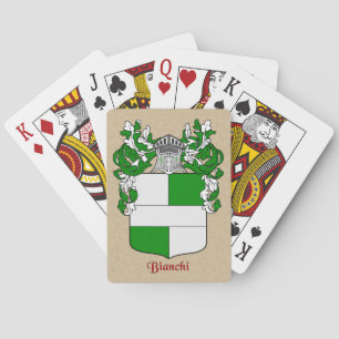 Bianchi Heraldic Shield on Parchment Spelkort