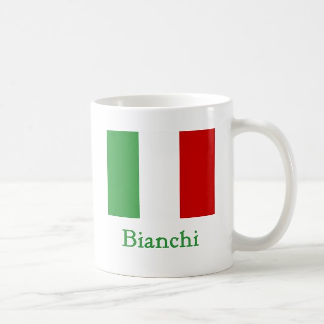 Bianchi italiensk flagga kaffemugg (Höger)