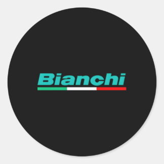 Bianchi Italienska Bikes Runt Klistermärke