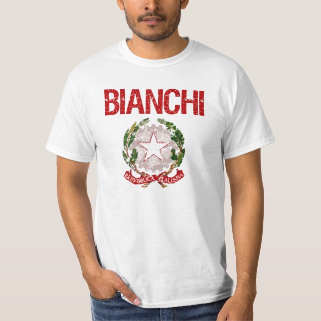 Bianchi italienskt efternamn tee shirt (Framsida)
