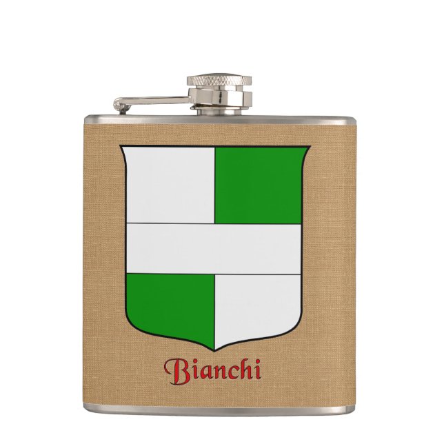 Bianchi Surname Heraldic Shield Fickplunta (Framsidan)