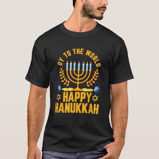Bianco Brands Hanukkah Gifts Funny Happy Hanukkah  T Shirt (Framsida)