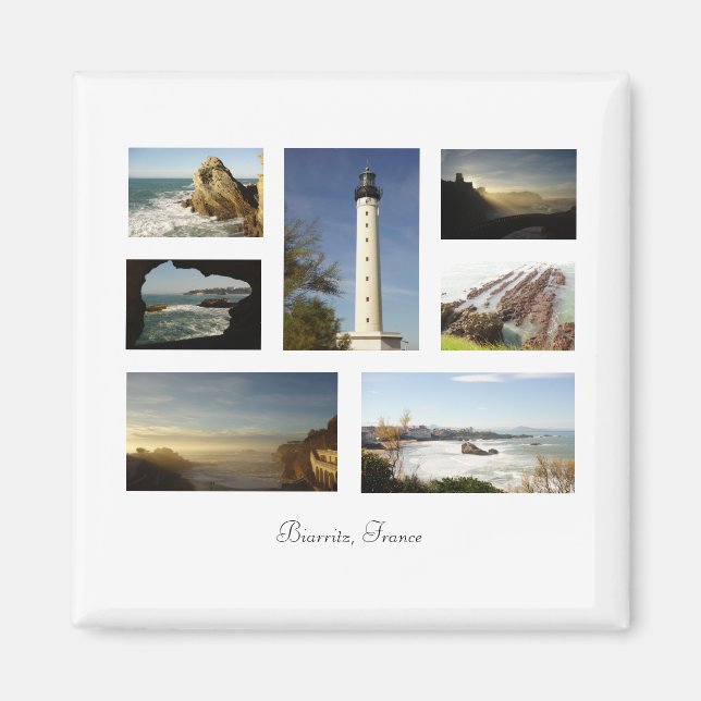 Biarritz Frankrike Magnet (Framsidan)