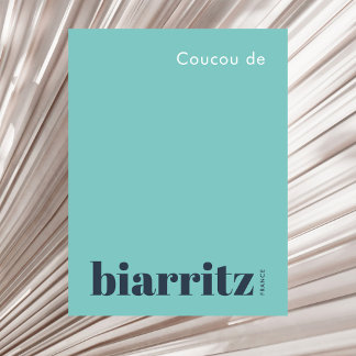 Biarritz Frankrike modern semester Vykort