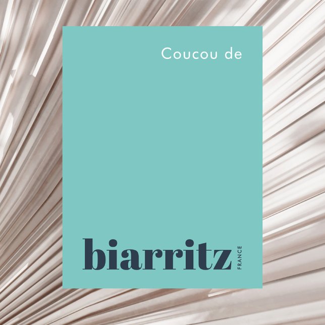 Biarritz Frankrike modern semester Vykort (Skapare uppladdad)
