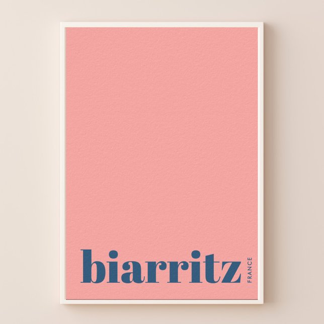 Biarritz Frankrike modern stad Affisch (Skapare uppladdad)