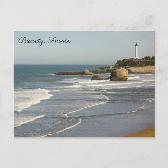 Biarritz Frankrike-vykort Vykort (Framsida)